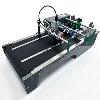Armaah Automatic TIJ Date Batch Coder with 30cm Feeder Conveyor