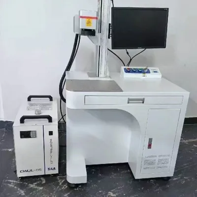Galvo Scanner UV Laser Marking Machine with Rotary Axis